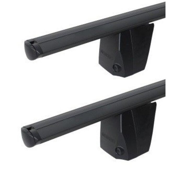 Barres De Toit Transversales Menabo Pour BMW X4 F26 2014-2018 - Noir, Capacité 50 Kg