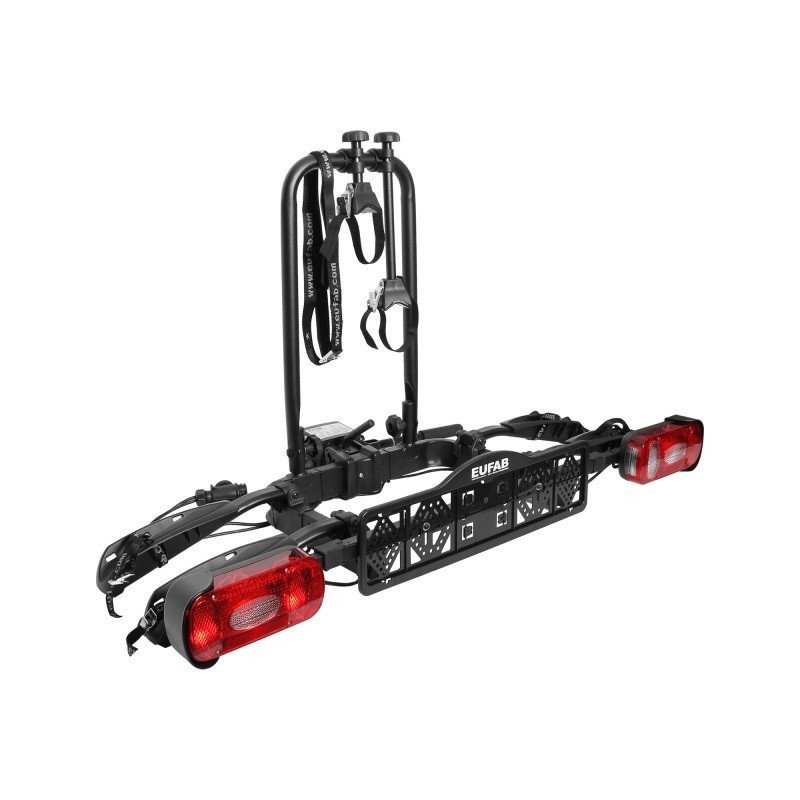 Porte-vélos Eufab Crow 1 Pour 1 Roue, Rabattable Avec Antivol - Neuf Pour Attelage