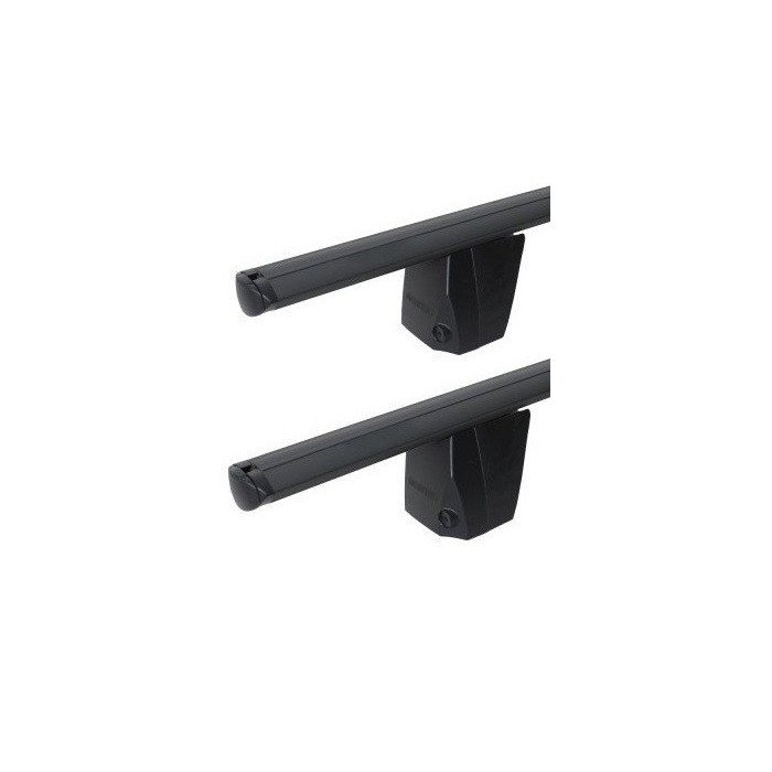 Barres De Toit Transversales Menabo Pour Audi A6/S6 C8 Berline 2018-2025 - Noir, Aluminium