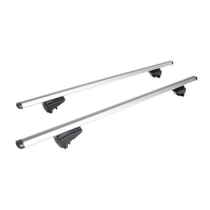 Barres De Toit Transversales Menabo Pour Volvo EX30 2023-2025 - Acier Noir, Capacité 50 Kg - Transport Coffre, Vélos, Canoë - 10