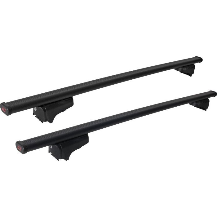 Barres De Toit Acier Pour Honda Civic 8 (2006-2012) - Kit 2 Barres Noires - Port Jusqu'à 60kg - Neuf