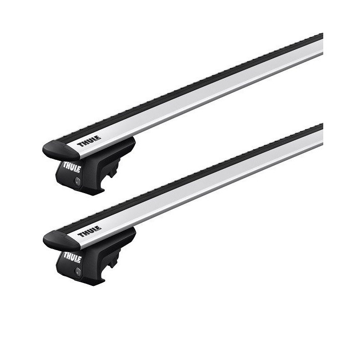Barres de toit transversales pour Jaguar XE 2015-2019 Acier Gris