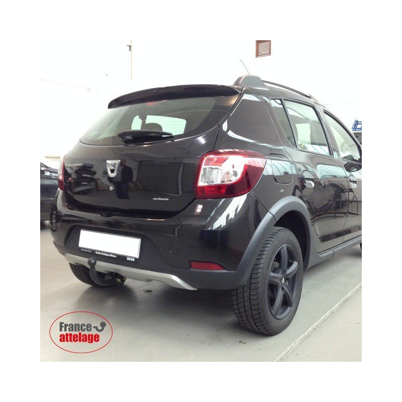 Attelage Rigide Fixe Pour Dacia Sandero Stepway 2009-2012 + Faisceau électrique 7 Broches Universel - Traction 1350 Kg
